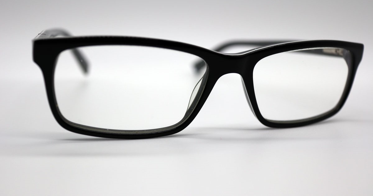 a picture of glasses. glasses could alleviate some redness, soreness, eye strain or bloodshot eye symptoms